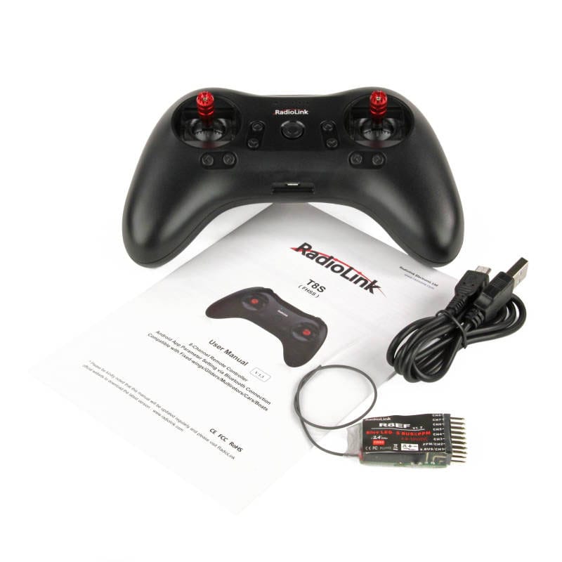 T8S 2.4GHZ 8 CH TRANSMITTER BLUTOOTH + 1XR8EF REC RADIOLINK - Bilde 11