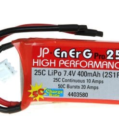 ENERG-PRO 25C LIPO 400 (2S1P) 5C CHARGE (XH)