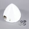 82MM WHITE SPINNER WITH ALUMINIUM BACK PLATE