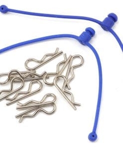 BODY CLIP RETAINER BLUE - 10 CLIP - 2 RETAINER