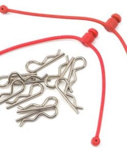 BODY CLIP RETAINER RED - 10 CLIP - 2 RETAINER