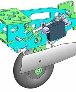 Alternative view of RETRACT UNDERCARRIAGE LENTUS - KIT WITH 70mm WHEEL