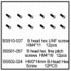 B HEAD HEX UNF SCREWHM4*11