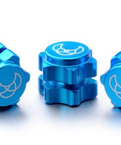 WHEEL HUB SET 17MM BLUE (4)