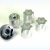 1:10 ALU. HUB NUT M4 SILVER – 4 PCS