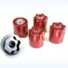 1:10 ALU. HUB NUT M4 RED – 4 PCS