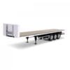 CARSON 1:14 3 AXLE FLAT BED TRAILER III STEEL